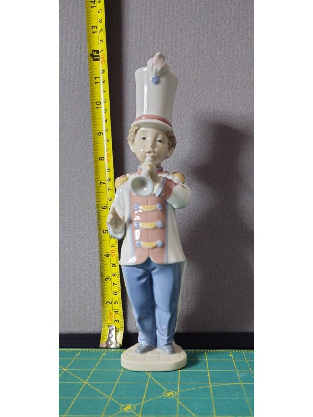 Lladró Porcelain Figurine of a Boy  Trumpet Player – L6305 in Band Uniform